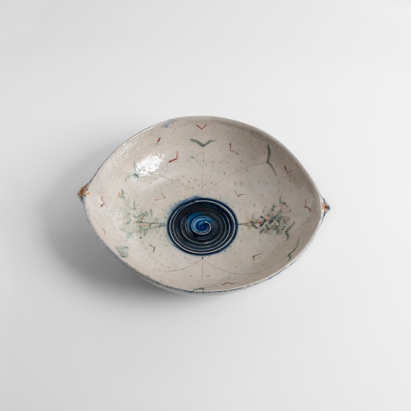 Ceramic Platter With Pointed Edges