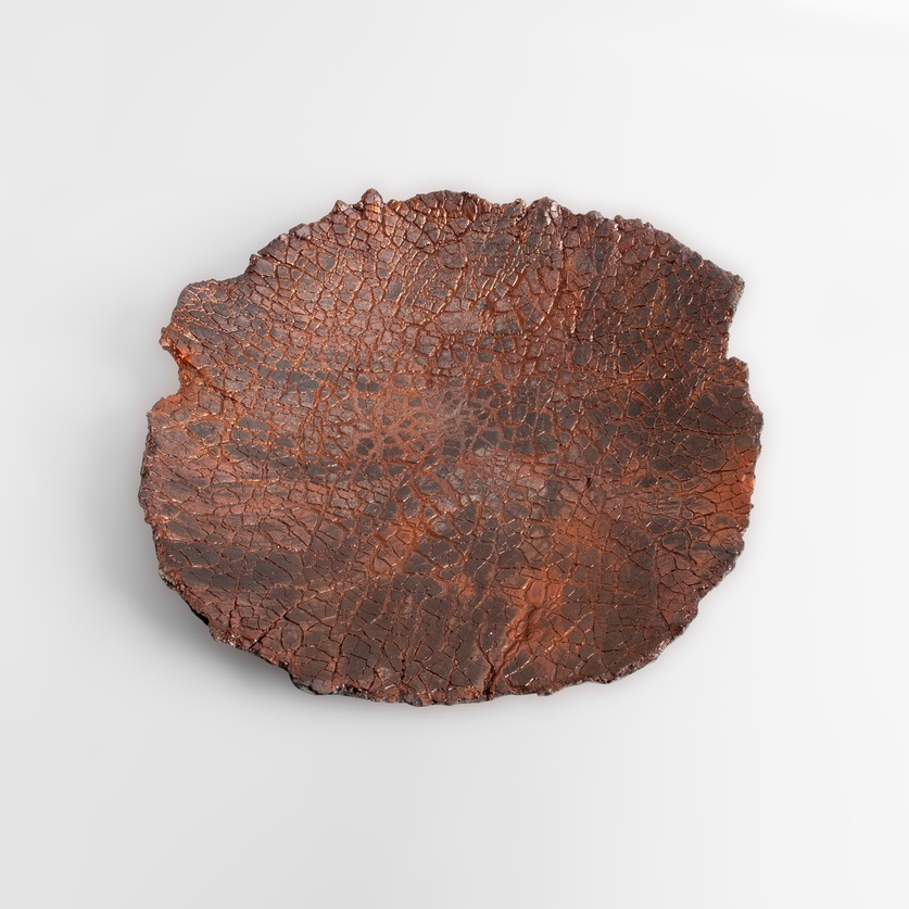 Large platter with rugged rim