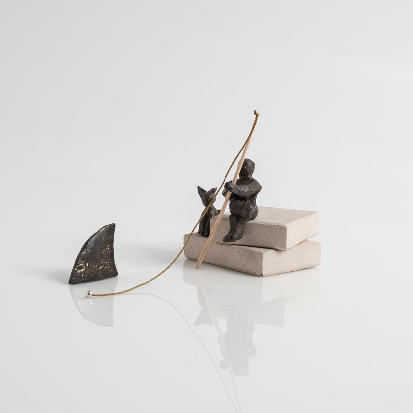 "Fisherman" Miniature Sculpture
