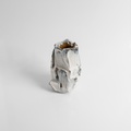 White Ceramic Vase With Irregular Shape
