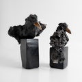 Sculpture of a crow