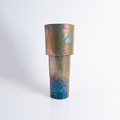 Stunning bronze-toned ceramic vase