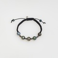 Bracelet with Tahitian and Akoya pearls