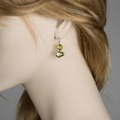 Εξαίσια σκουλαρίκια με πράσινο αμέθυστο και peridot