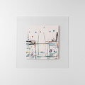 Abstract Composition II – Geometric Lines and Splashes of Color