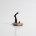 "Human Figure With Ball" Miniature Sculpture