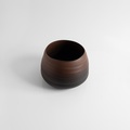 Ceramic bowl in dark brown