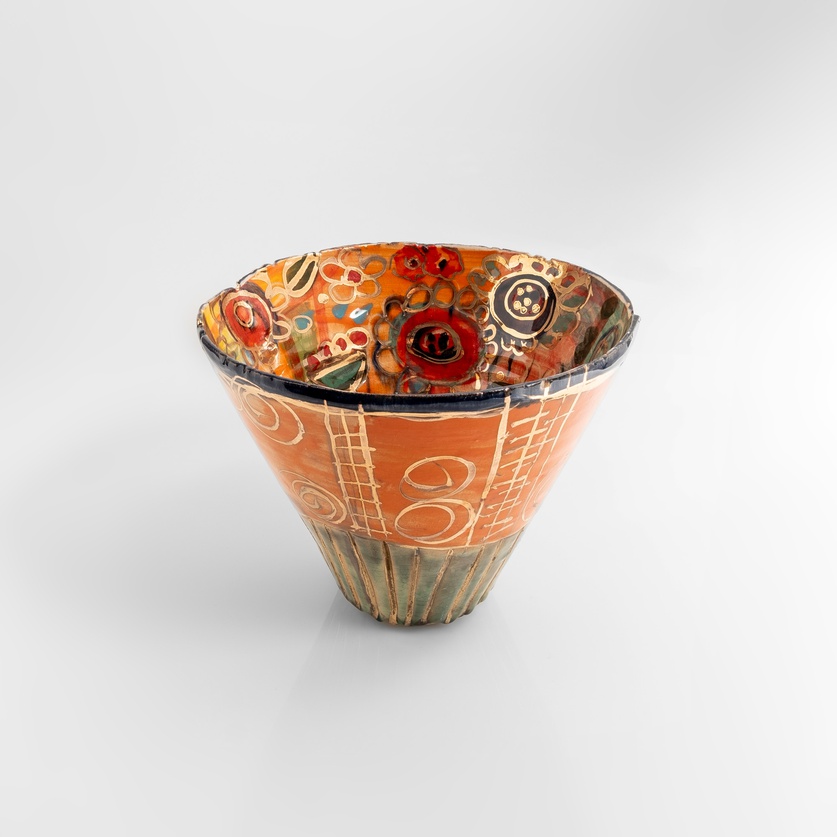 Multicolored vase