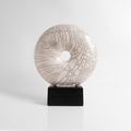 Remarkable Ceramic Disc with Crackled Surface