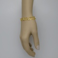 Gold bracelet of classical beauty with hoops