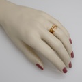 Δαχτυλίδι μοντέρνου design σε ροζ χρυσό