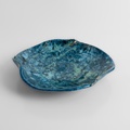 Blue glossy platter