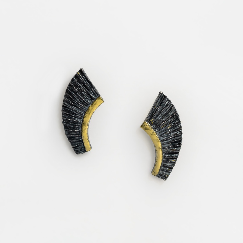Beautifully Designed Silver & Gold Earrings