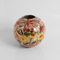 Round ceramic vase