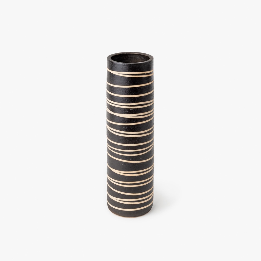 Fine stoneware ceramic cylinder form