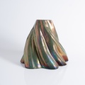 Impressive bronze-toned vase