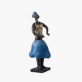 Κεραμική φιγούρα χορεύτριας με μπλε φούστα