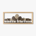 Wall piece with ceramic trees (Large size)