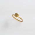 Beautiful gold ring with brown diamonds