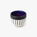Ceramic bowl with stripes