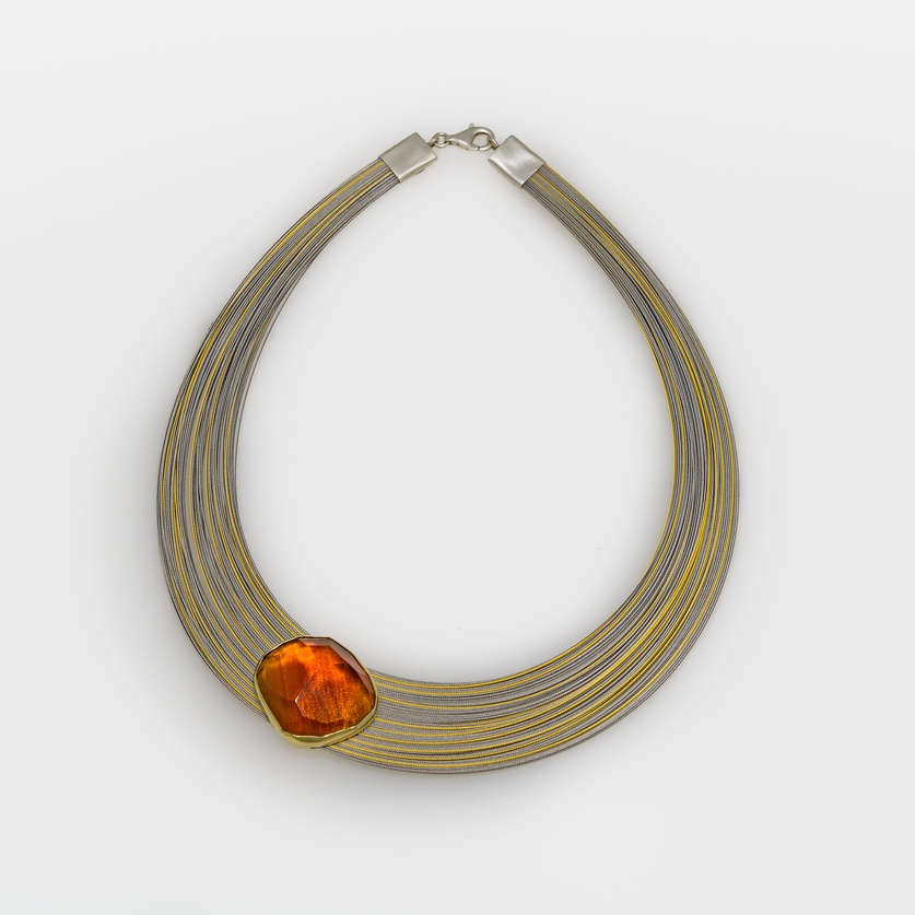 Stunning necklace with citrine