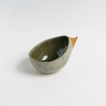 Small ceramic "canoe-shaped" bowl