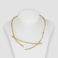 Necklace of modern design in K18 gold