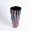 Majestic vase with a stunning iridescent surface