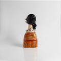 Ceramic Female Head With Eccentric Jewelry