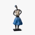 Κεραμική φιγούρα χορεύτριας με μπλε φούστα