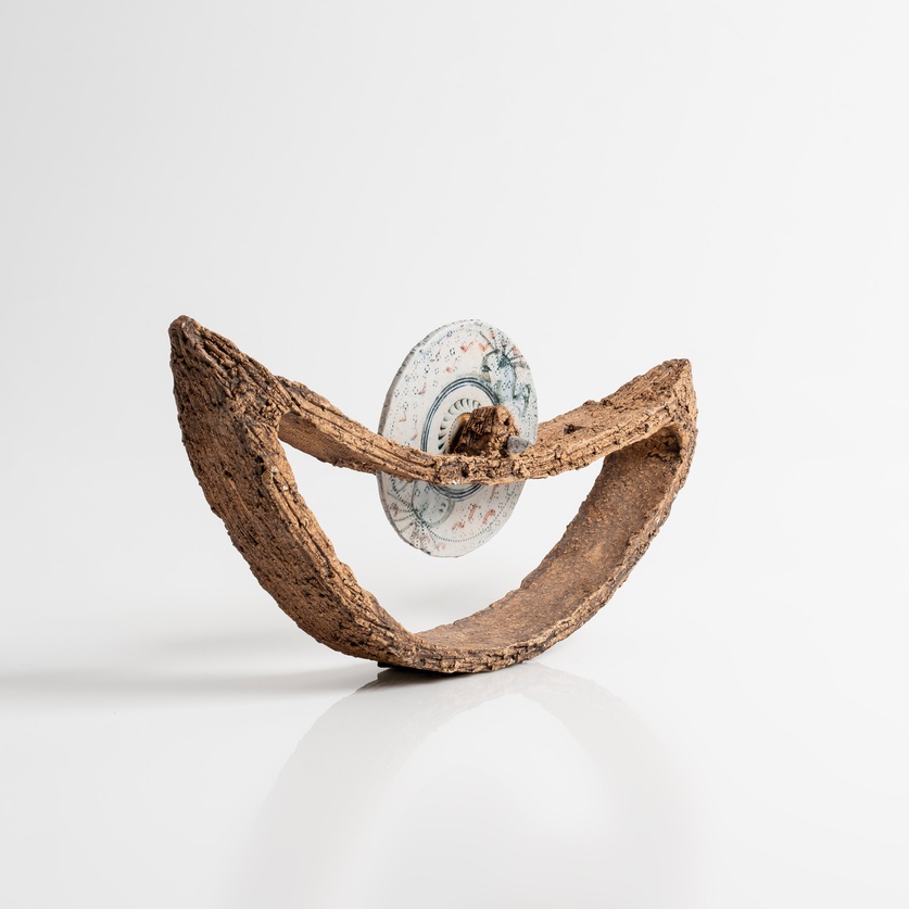 Ceramic boat with disc