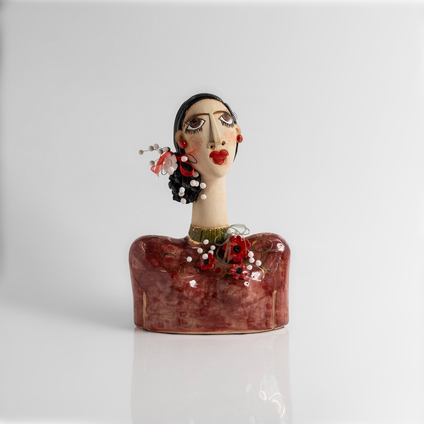 Female Bust With Accessories