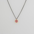 Necklace with pink sapphires