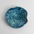 Blue glossy platter