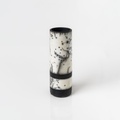 Beautiful ceramic form in black and white tones
