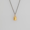 "Scarab" necklace in silver and gold