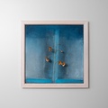 Wall piece with flower