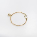 Beautiful bracelet in gold with pink freshwater peals