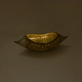 Ceramic "canoe-shaped" bowl