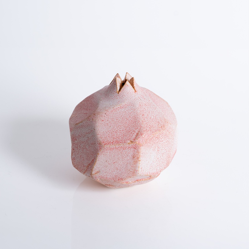 Pink faceted pomegranate