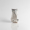 White Ceramic Vase With Irregular Shape