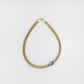 Modern aquamarine necklace