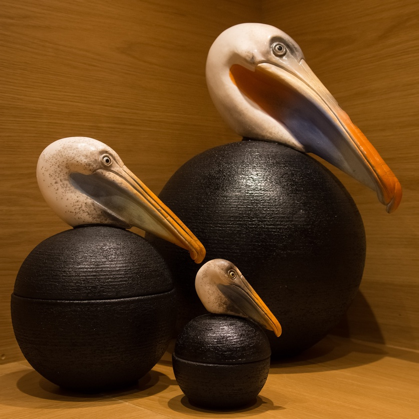 Astonishing ceramic pelican