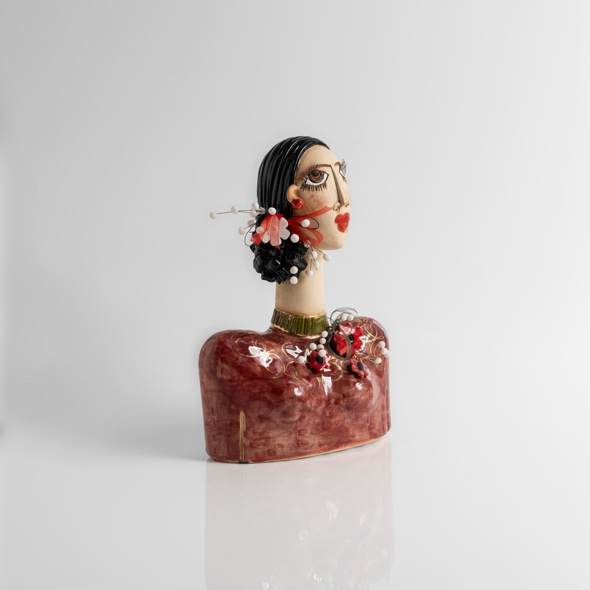 Female Bust With Accessories