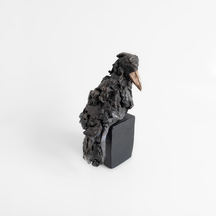 Sculpture of a crow