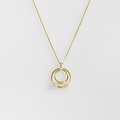 Elegant pendant in gold with freshwater pearls (small size)