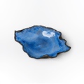 Wavy platter in awesome blue color
