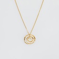 Chic pendant of spiral shape in rose gold