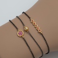Bracelet with pink emeralds