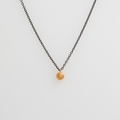 Necklace with yellow sapphire